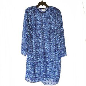 R & M Richards Sheer Jacket Blue